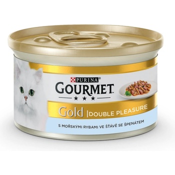 Gourmet Gold mořské ryby se špenátem 85 g