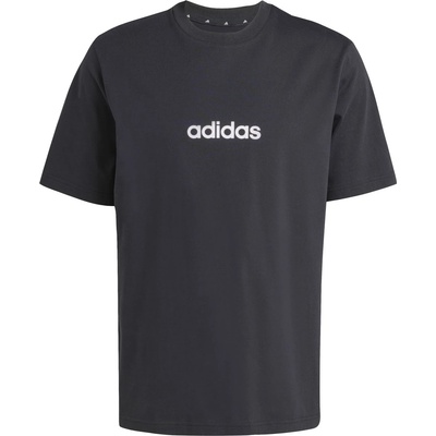 adidas Мъжка тениска adidas Linear Single Jersey Tee T-shirt - Black / White - размер 3XL (216-4860-0117)
