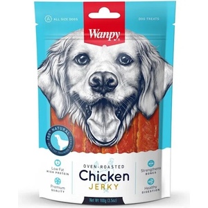 Wanpy Chicken Jerky премиум клас пилешко филе, печено на фурна 100gr