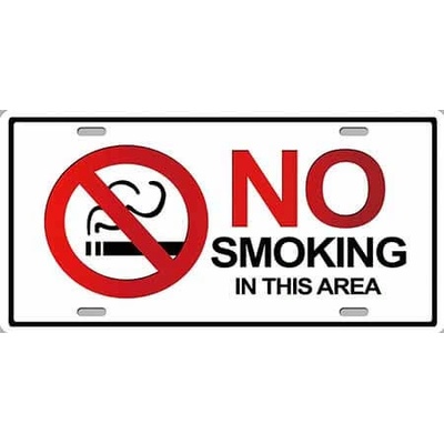 Ceduľa No Smoking In This Area