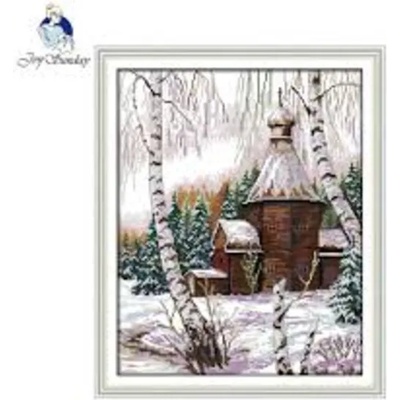 Зимен пейзаж 36/44 см