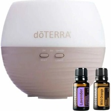 DoTerra Petal diffuser 150 ml + Trio esenciálních olejů 3 x 5 ml