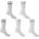 Slazenger Дамски чорапи Slazenger 5 Pack Crew Socks Ladies - White