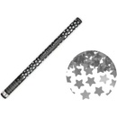 Konfety v tube hviezdy strieborné 80cm