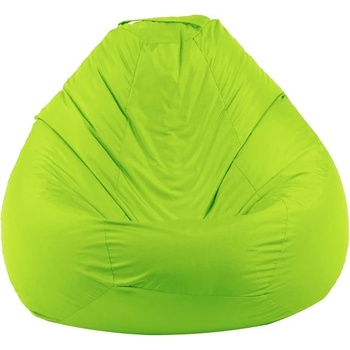 Pufrelax Пуф, круша, 520л. , Nirvana Gigant - Teteron Green neon, за открито, Перящ се калъф, Пълнеж от Полистиролни перли