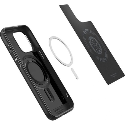 Spigen Гръб Spigen за iPhone 15 Pro, Mag Armor, MagSafe, Черен (8809896750677)