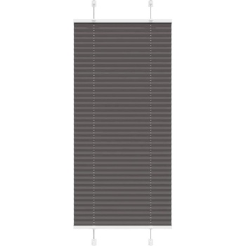 vidaXL Плисирана щора черна 65x150 cm Ширина на плата 64, 4 cm (4015136)