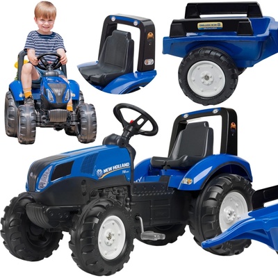 Falk Šliapací traktor New Holland T8 s vlečkou 3090B