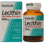 HEALTHAID Хранителна добавка Лецитин 600 mg с витамин Е плюс CoQ, Health Aid LECITHIN 1000mg & Co-Q-10 & Vitamin E, 30caps10,