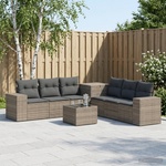 vidaXL Комплект дивани 8 бр. Сив и тъмен сив 55 x 55 x 37 см (3448492)