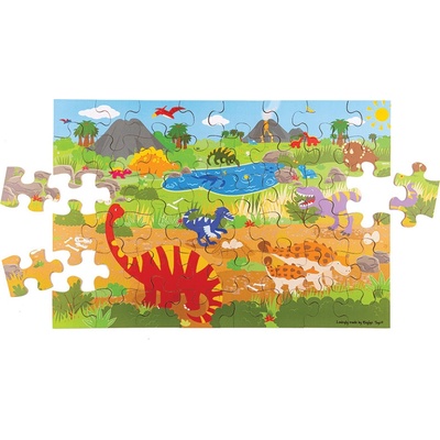 Bigjigs Toys Podlahové Dinosaury 48 dielov
