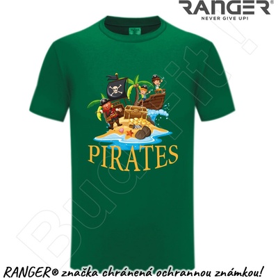 Ranger tričko motív Pirates zelená