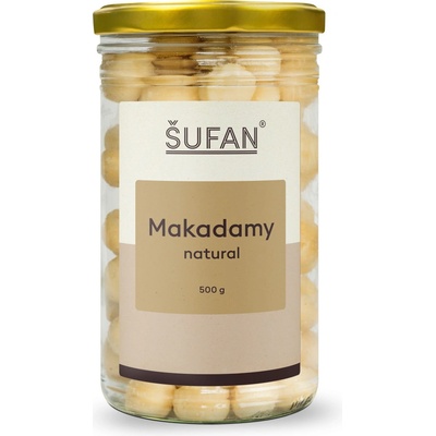 Šufan Makadamové ořechy natural ve skle 500 g