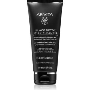 APIVITA Cleansing Black Detox Jelly Cleanser почистващ гел с активен въглен 150ml