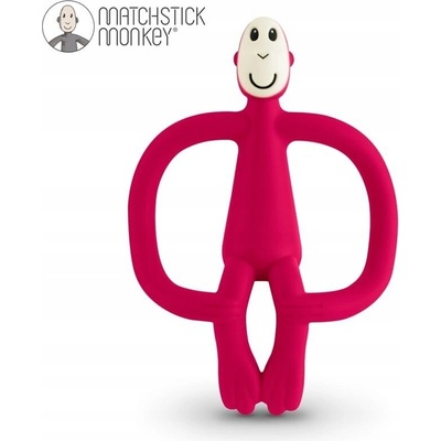 Matchstick Monkey Teether and Gel Applicator rubínová