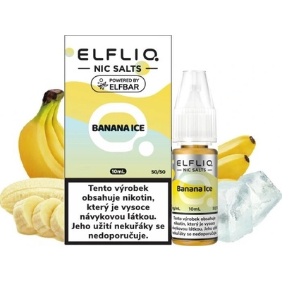 Elf Bar ELFLIQ Nic SALT Banana Ice 10 x 10 ml 10 mg