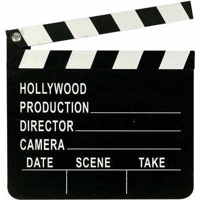Rekvizita do fotokoutku Hollywood filmová klapka 17 x 20 cm