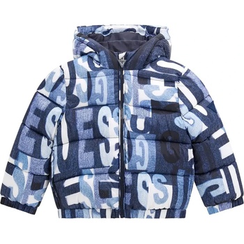 GUESS Синьо яке за мини момче покрито с детайли Guess Kids