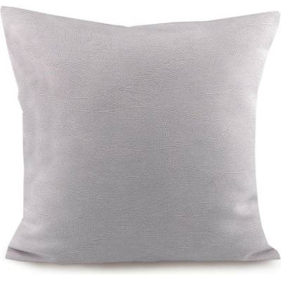 Povlak na polštář jednobarevný s jemným vzorem 45x45 cm šedá světlá 2 ks