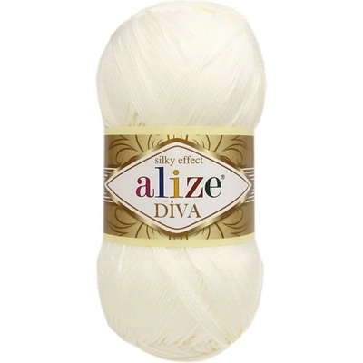 Alize Diva 450 perlová biela