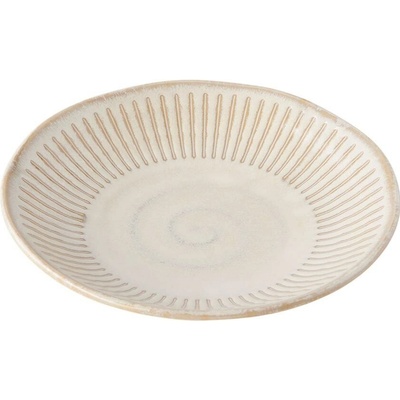 MIJ Tácka na tapas RIDGED ALABASTER 16 cm, béžová, keramika