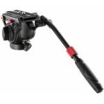 NEEWER Video Tripod Fluid Head with Quick Release Plate, compatible with Manfrotto, telescopic handle & panorama scaled base (⌀55mm), max. load 13.2lb/6kg, high load capacity for DSLR video cameras, GM001