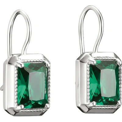 THOMAS SABO náušnice Green Octagon Stones H2339-699-6