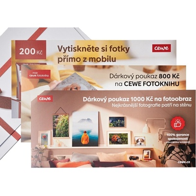 CEWE Dárkové poukazy k nákupu
