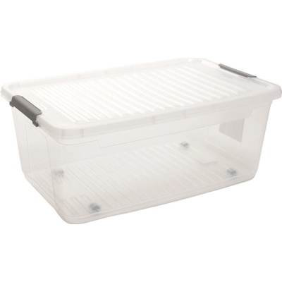 KEEEPER box úložný 37l, 59x38x24cm, víko, klip, kolečka, PH