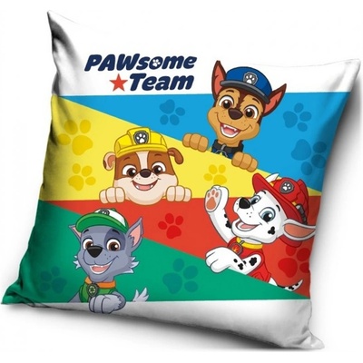 Carbotex Vankúš Tlapková patrola Paw Patrol motív PAWsome Team 40x40