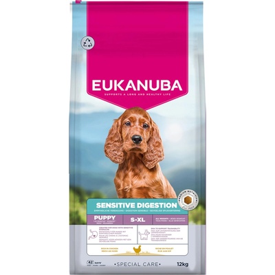 Eukanuba Special Care Sensitive Digestion Puppy s kuřecím a krůtím 12 kg