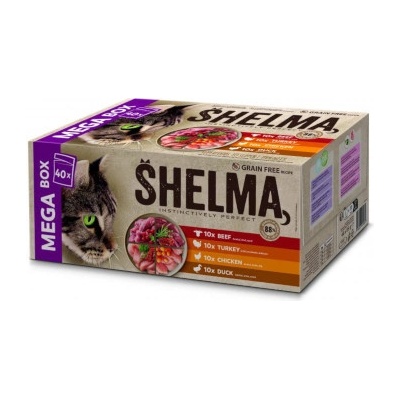 Shelma hovädzie moriak hydina kačka 40 x 85 g
