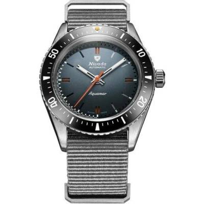Nivada Grenchen Aquamar Grey - Grey Nato Strap