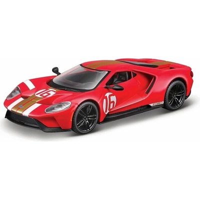Bburago RACE 2022 Ford GT Heritage Edition červená 1:32