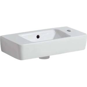 Geberit Selnova - Умивалник 50x25 см, с преливник, отвор за смесител отдясно, бял 501.507. 00.7 (501.507.00.7)