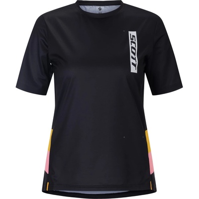Scott Дамска фланелка с къс ръкав за колоездене Scott Women's Tee Tuned Sl S/S Cycling jersey - Black (156-2866-0113)