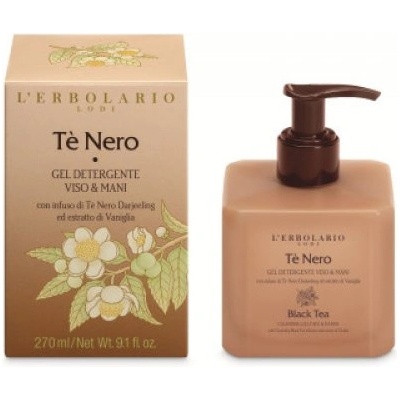 L'Erbolario Black Tea - Почистващ гел за лице и ръце 270 мл