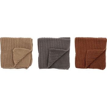 Bloomingville Малки кърпи за съдове Ninna 27 x 27 см кафяви 3 бр (82054228)