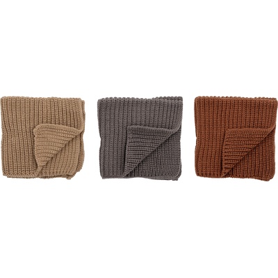 Bloomingville Малки кърпи за съдове Ninna 27 x 27 см кафяви 3 бр (82054228)