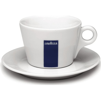 Lavazza biela porcelánová šálka s tanierikom pre Cappuccino 230 ml
