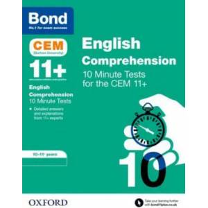 Bond 11+: CEM English Comprehension 10 Minute Tests | Christine Jenkins (ISBN: 9780192759399)