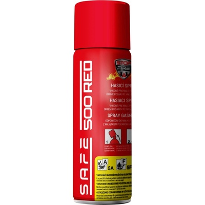 Safehome Hasicí sprej SAFE 500 RED 500ml pěnový 06560995 – Zboží Dáma