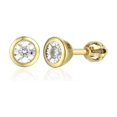 Gems Diamantové náušnice Emorylo, žluto bílé zlato s brilianty, 585-38-3-1607.2ZB0.0.00.HSI1.000.05