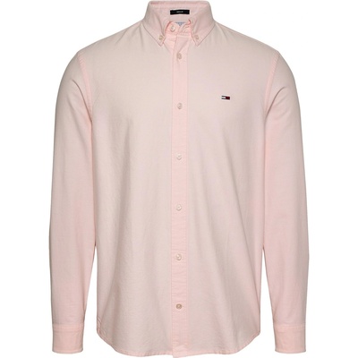 Tommy Hilfiger Риза с дълъг ръкав Tommy Jeans Men's Long Sleeve Oxford Shirt - Precious Pink