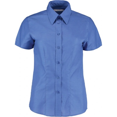 Kustom Kit košile KK 360 Oxford krátký rukáv dámská Modrá italian