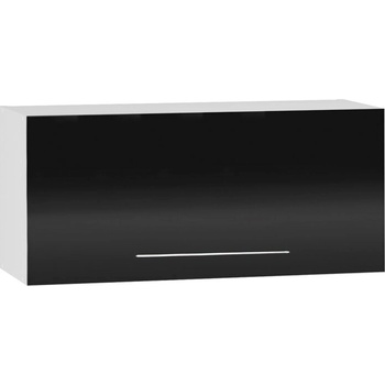 Image 1 of Bogdan Furniture Europe Горен шкаф - bm 80/36-e20/с клапваща врата, черен гланц