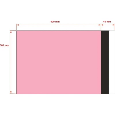 PLASTOVÉ OBÁLKY 300x400 mm růžové od 10 ks