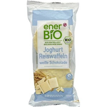 enerBiO Rýžové chlebíčky v bílé čokoládě s jogurtovou příchutí 100 g