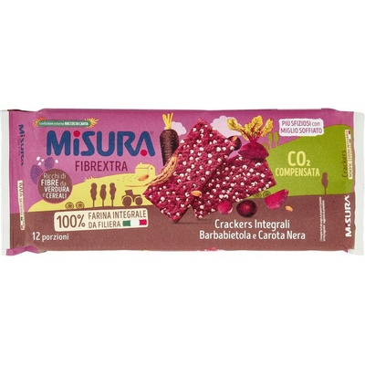 Misura celozrnné krekry s cviklou a čiernou mrkvou 384g