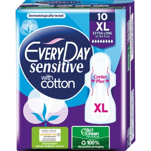 EVERYDAY Дамски превръзки Sensitive XL, 10 бр (3025336)